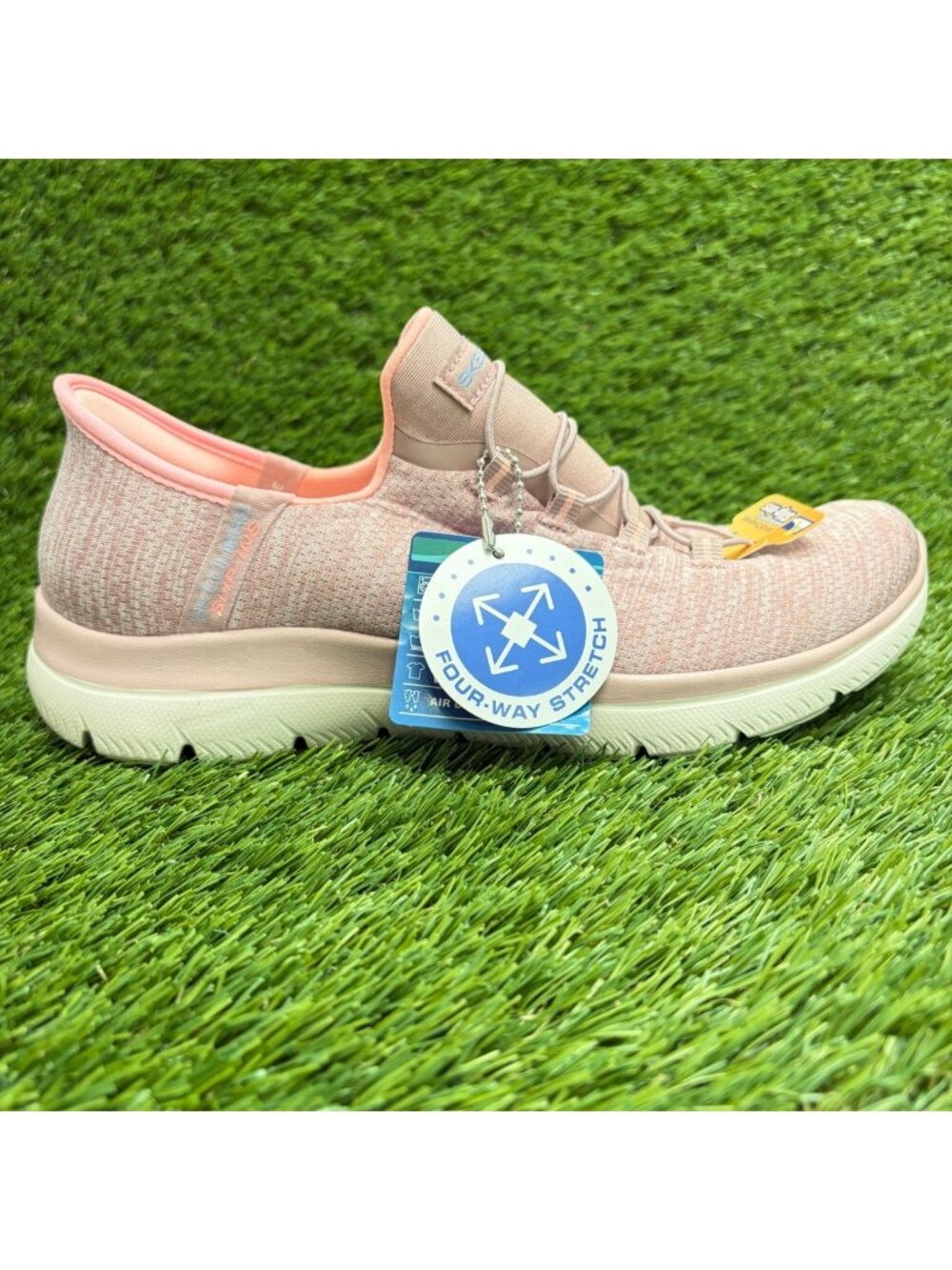 Skechers Summits Everyday Set Womens Size 7.5 Pink Blue Running Shoes Sneakers